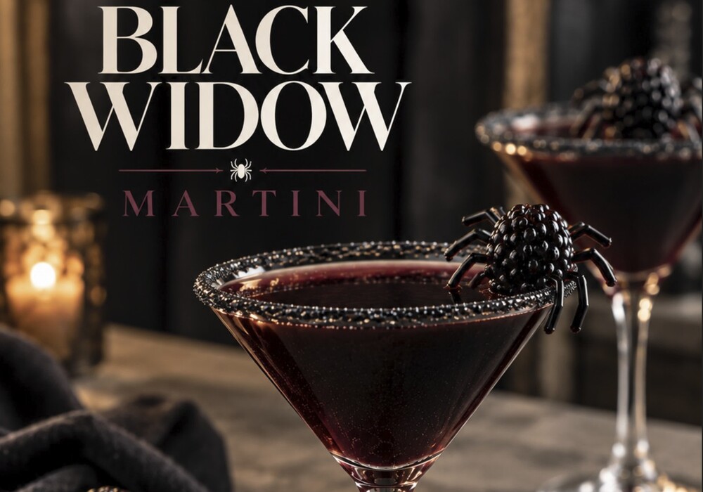 A spirited Halloween: Local cocktails and a black widow martini to make at home