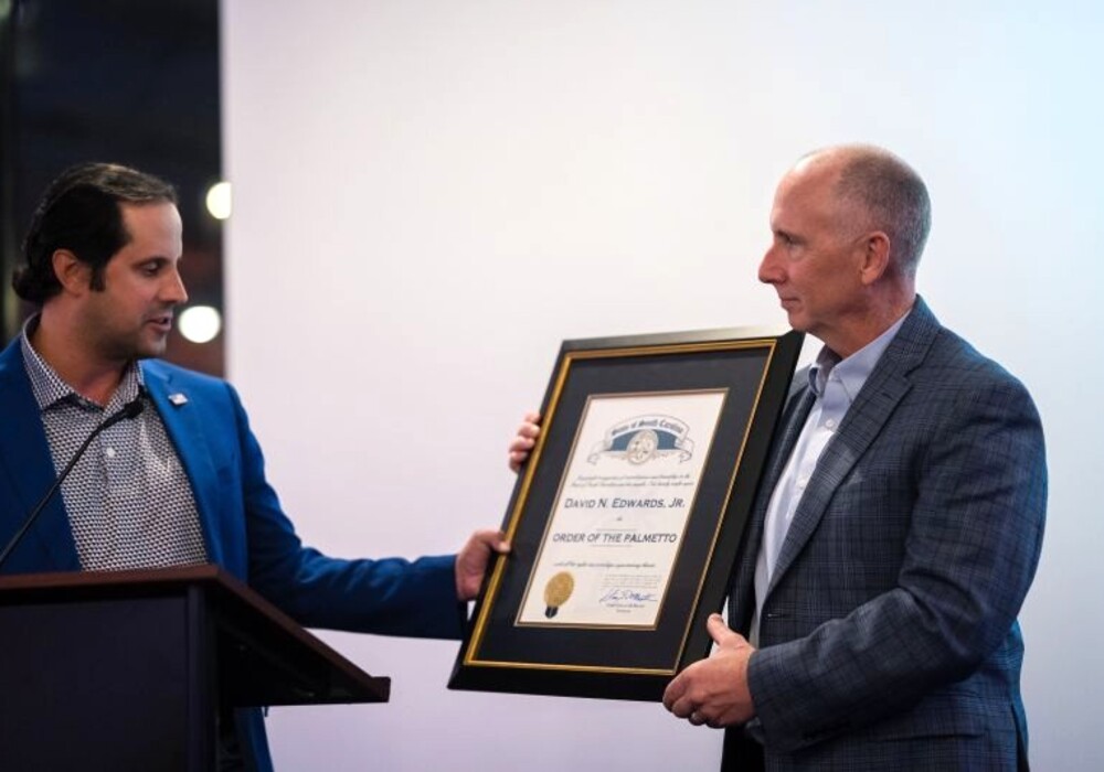 GSP President and CEO  Dave Edwards awarded Order of the Palmetto 