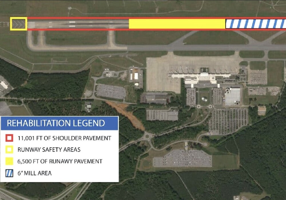 GSP beginning nightly closures for runway rehabilitation