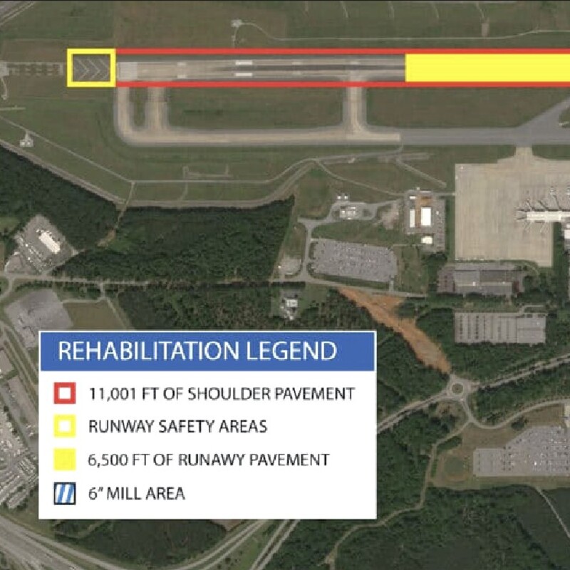 GSP beginning nightly closures for runway rehabilitation