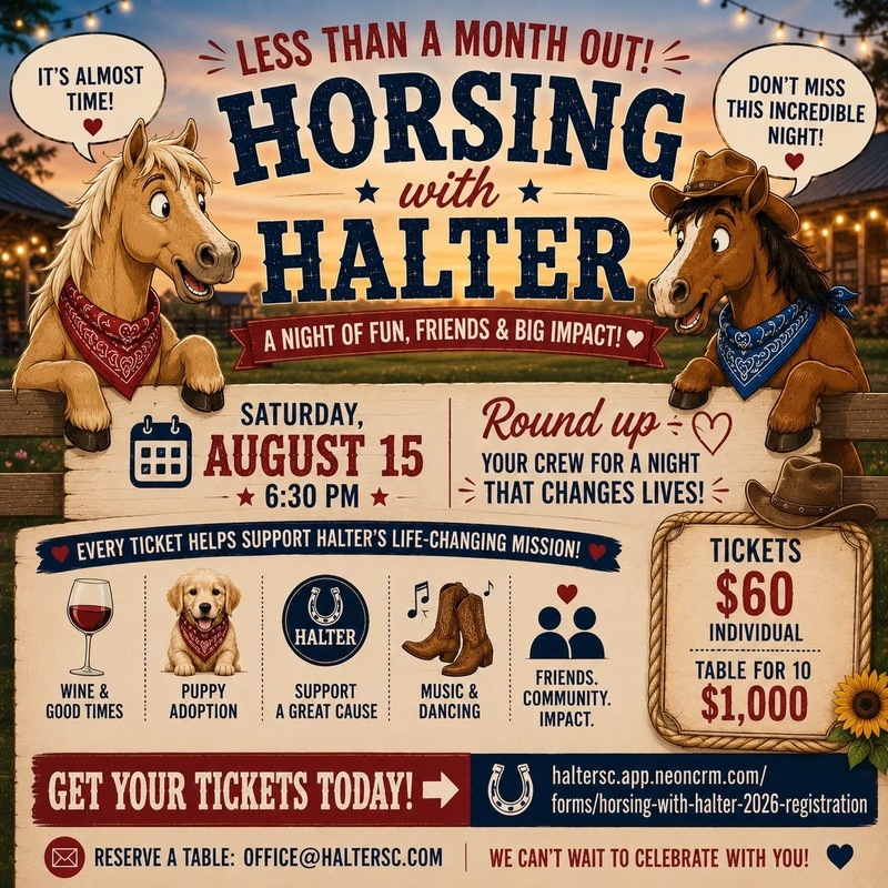 Horsing with HALTER returns Aug. 15 to support life-changing equine services