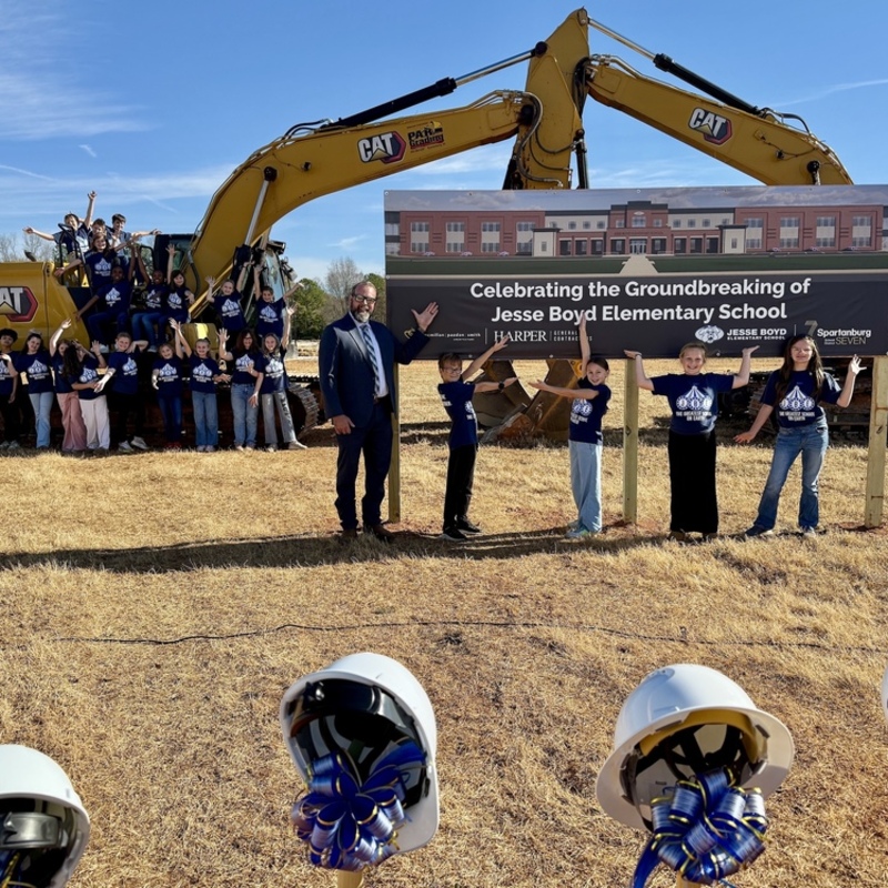 Spartanburg School District 7 breaks ground on new Jesse Boyd Elementary 